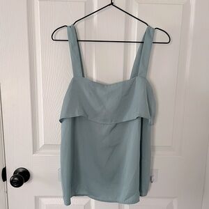 Banana Republic Smoke Blue Tie Back Silky Tank